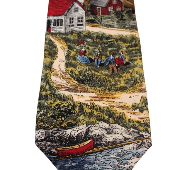 TIE SALE! Necktie Americana Series Lighting The Way EUC, Tango Max Raab - Picture 3 of 11